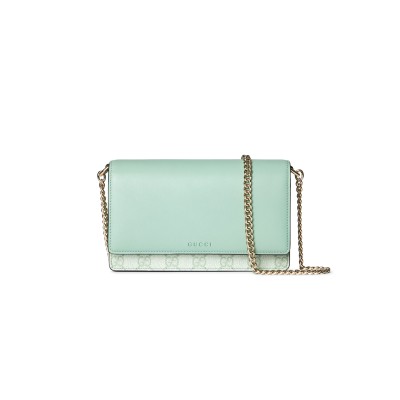 GUCCI GG EMBLEM WALLET ON CHAIN 826720AAEQ73441 (20*13*4cm)